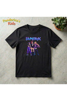 Pandorica's Kpop İblis Avcıları (Demon Hunters) Tasarımı Pamuklu Unisex Çocuk T-shirt