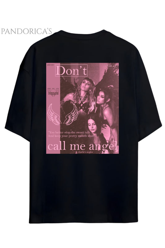 Pandorica's Miley Cyrus Ariana Grande Lana Del Rey Tasarımı Sırt Baskılı Unisex Pamuklu T-shirt
