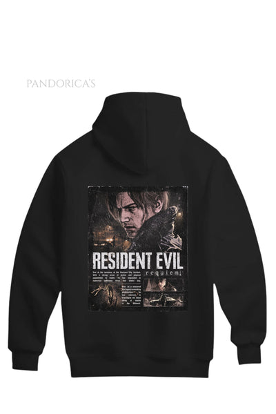 Pandorica's Resident Evil Leon Tasarımı Unisex Kapüşonlu Pamuklu Sweatshirt (Hoodie)