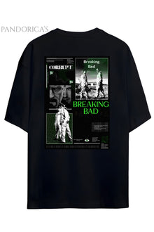 Pandorica's Breaking Bad Sırt ve Göğüs Tasarımı Baskılı Unisex Pamuklu T-shirt