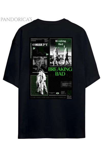 Pandorica's Breaking Bad Sırt ve Göğüs Tasarımı Baskılı Unisex Pamuklu T-shirt