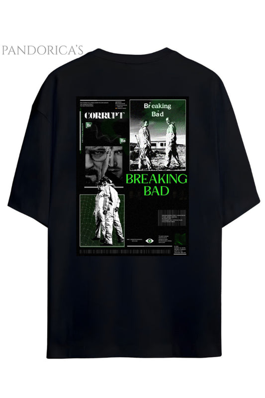 Pandorica's Breaking Bad Sırt ve Göğüs Tasarımı Baskılı Unisex Pamuklu T-shirt