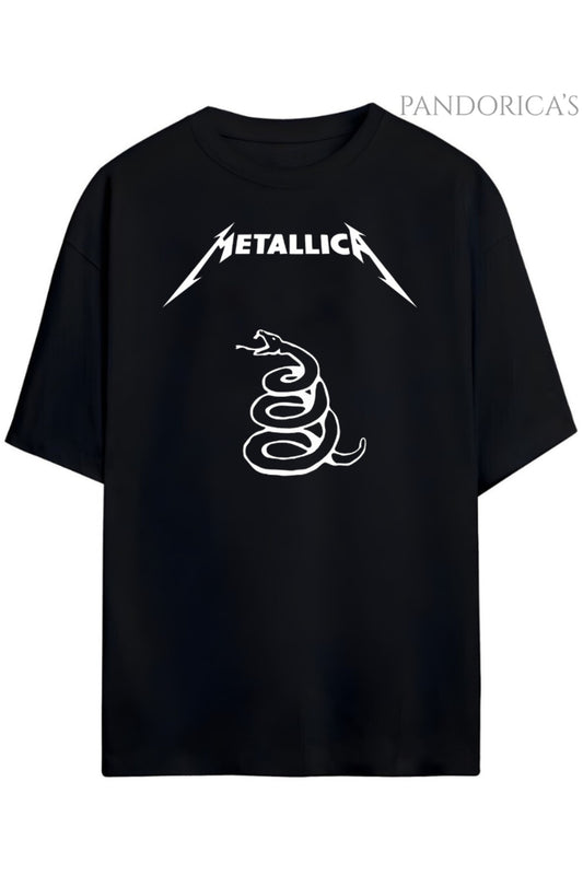 Pandorica's Metallica Tasarımı Baskılı Unisex Pamuklu T-shirt