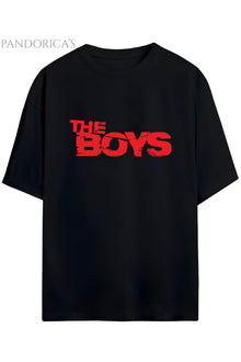 Pandorica's The Boys Baskılı Unisex Relaxed Kalıp Pamuklu Tişört