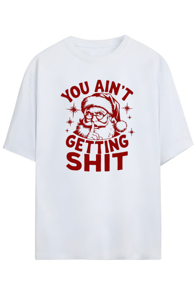 İronik Yazılı Noel Yılbaşı Tasarimi Unisex Pamuklu T-shirt