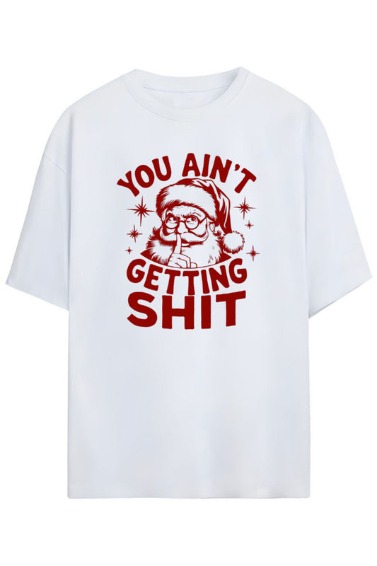 İronik Yazılı Noel Yılbaşı Tasarimi Unisex Pamuklu T-shirt