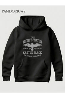 Game Of Thrones Night's Watch Tasarımı Unisex Kapüşonlu Pamuklu Sweatshirt (Hoodie)