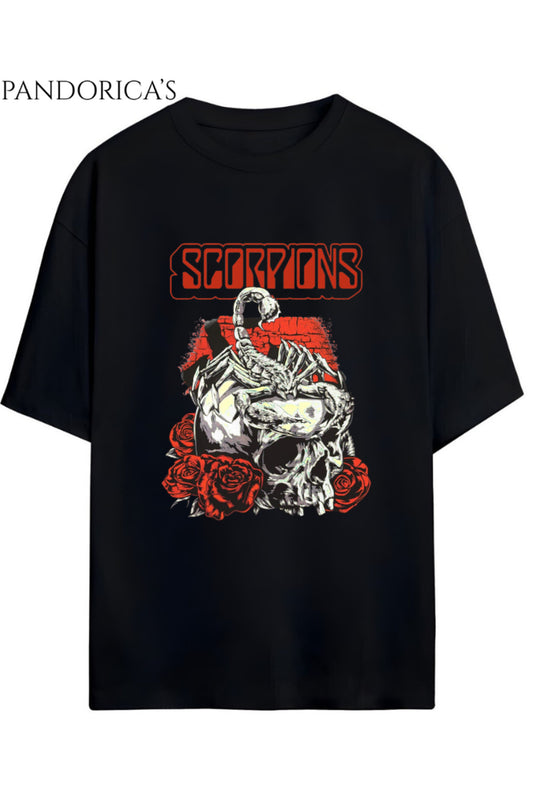 Pandorica’s Scorpions Tasarımı Unisex Pamuklu Tişört