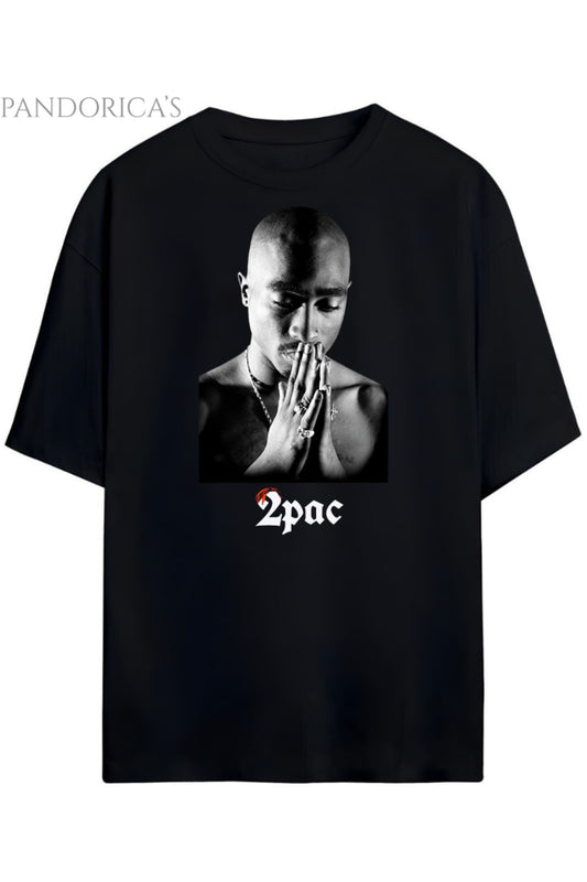 Pandorica's Tupac Shakur Tasarımı Unisex Pamuklu T-shirt
