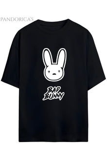 BAD BUNNY TASARIM SERİSİ YAZILI BASKILI RELAXED KALIP PAMUKLU UNISEX TİŞÖRT