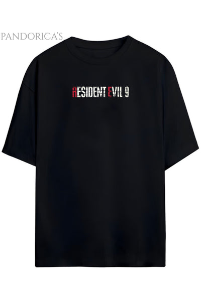 Pandorica's Resident Evil 9 Leon&Grace Tasarimi Sırt ve Ön Baskılı Unisex Pamuklu T-shirt