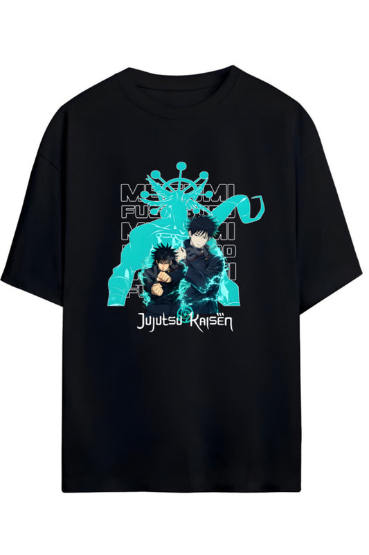 Jujutsu Kaisen Anime Serisi Baskılı Yazılı Pamuklu Unisex Tişört