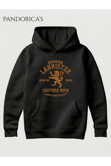 Game Of Thrones House Lannister Tasarımı Unisex Kapüşonlu Pamuklu Sweatshirt (Hoodie)