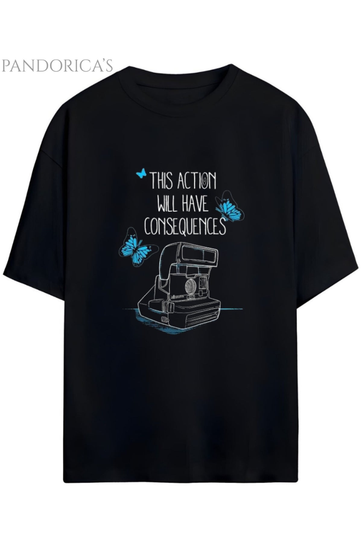 LIFE IS STRANGE TASARIM SERİSİ BASKILI PAMUKLU RELAXED KALIP UNISEX TİŞÖRT