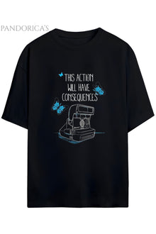 LIFE IS STRANGE TASARIM SERİSİ BASKILI PAMUKLU RELAXED KALIP UNISEX TİŞÖRT