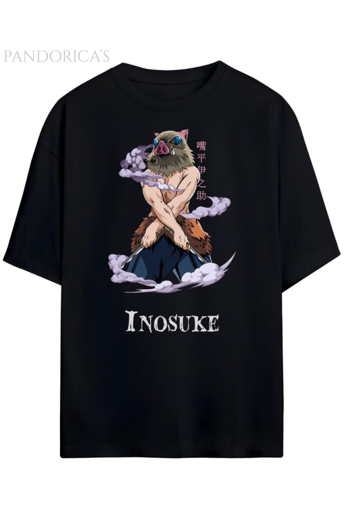 Pandorica's Demon Slayer Tasarimi Unisex Pamuklu T-shirt