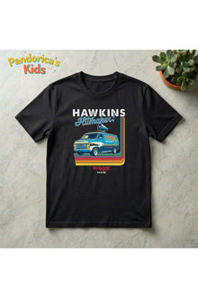 Pandorica's Stranger Things Tasarımı Pamuklu Çocuk T-shirt