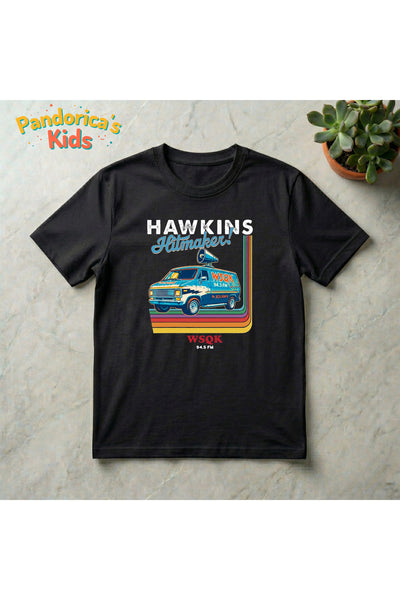 Pandorica's Stranger Things Tasarımı Pamuklu Çocuk T-shirt
