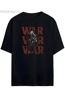 GOD OF WAR Tasarım Serisi KRATOS Baskılı Unisex Pamuklu Relaxed Kalıp Gamer T-shirt