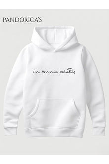 GILMORE GIRLS RORY&JACK İKONİK REPLİK "IN OMNIA PARATUS" Yazılı Şemsiye Baskılı Unisex Kapüşonlu Pamuklu Sweatshirt Hoodie