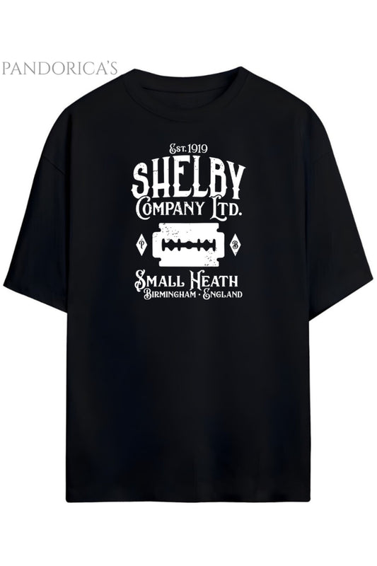 Pandorica's Peaky Blinders Thomas Shelby Tasarımı Unisex Pamuklu T-shirt