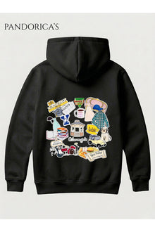 GILMORE GIRLS İkonik Semboller Tasarımı Yazılı SIRT Baskılı Unisex Kapüşonlu Pamuklu Sweatshirt Hoodie