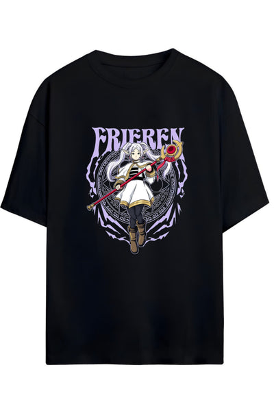 Frieren: Beyond Journey's End (Sousou no Frieren) Baskılı Yazılı Pamuklu Unisex Tişört