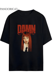 BLACKPINK Tasarım Serisi "JENNIE" Yazılı Baskılı Unisex Relaxed Kalıp Tişört