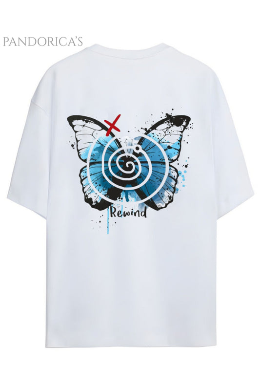 LIFE IS STRANGE TASARIM SERİSİ SIRT BASKILI PAMUKLU RELAXED KALIP UNISEX TİŞÖRT