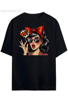 Pandorica's Retro Tasarim Unisex Pamuklu T-shirt