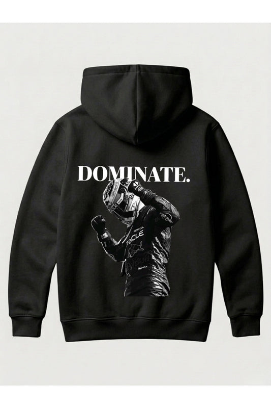 MAX VERSTAPPEN Tasarımı Yazılı SIRT BASKILI Unisex Kapüşonlu Pamuklu Sweatshirt (Hoodie)
