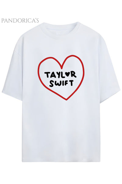 Pandorica's TAYLOR SWIFT Tasarımı Yazılı Baskılı Unisex Pamuklu T-shirt