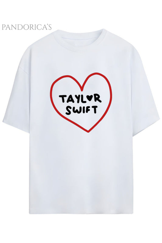 Pandorica's TAYLOR SWIFT Tasarımı Yazılı Baskılı Unisex Pamuklu T-shirt
