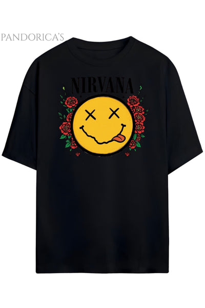 Pandorica’s Nirvana Tasarımı Tasarımı Unisex Pamuklu T-shirt