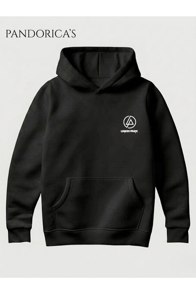 Linkin Park CHESTER BENNIGTON Tasarımı Yazılı SIRT VE GÖĞÜS Baskılı Unisex Kapüşonlu Pamuklu Sweatshirt Hoodie