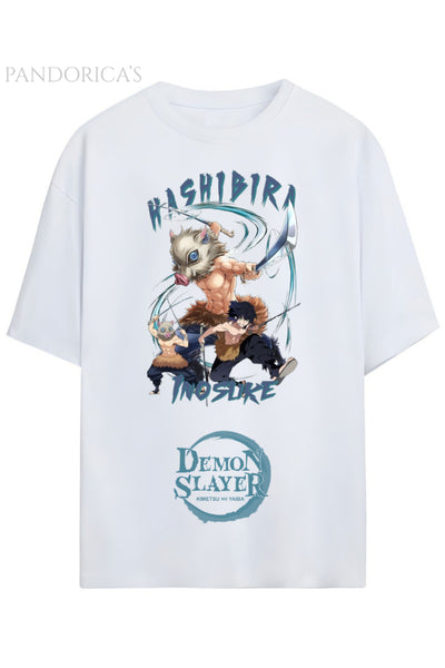 Pandorica's Demon Slayer Tasarimi Unisex Pamuklu T-shirt