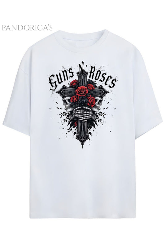 Pandorica's Guns N' Roses Tasarım Unisex Pamuklu T-shirt