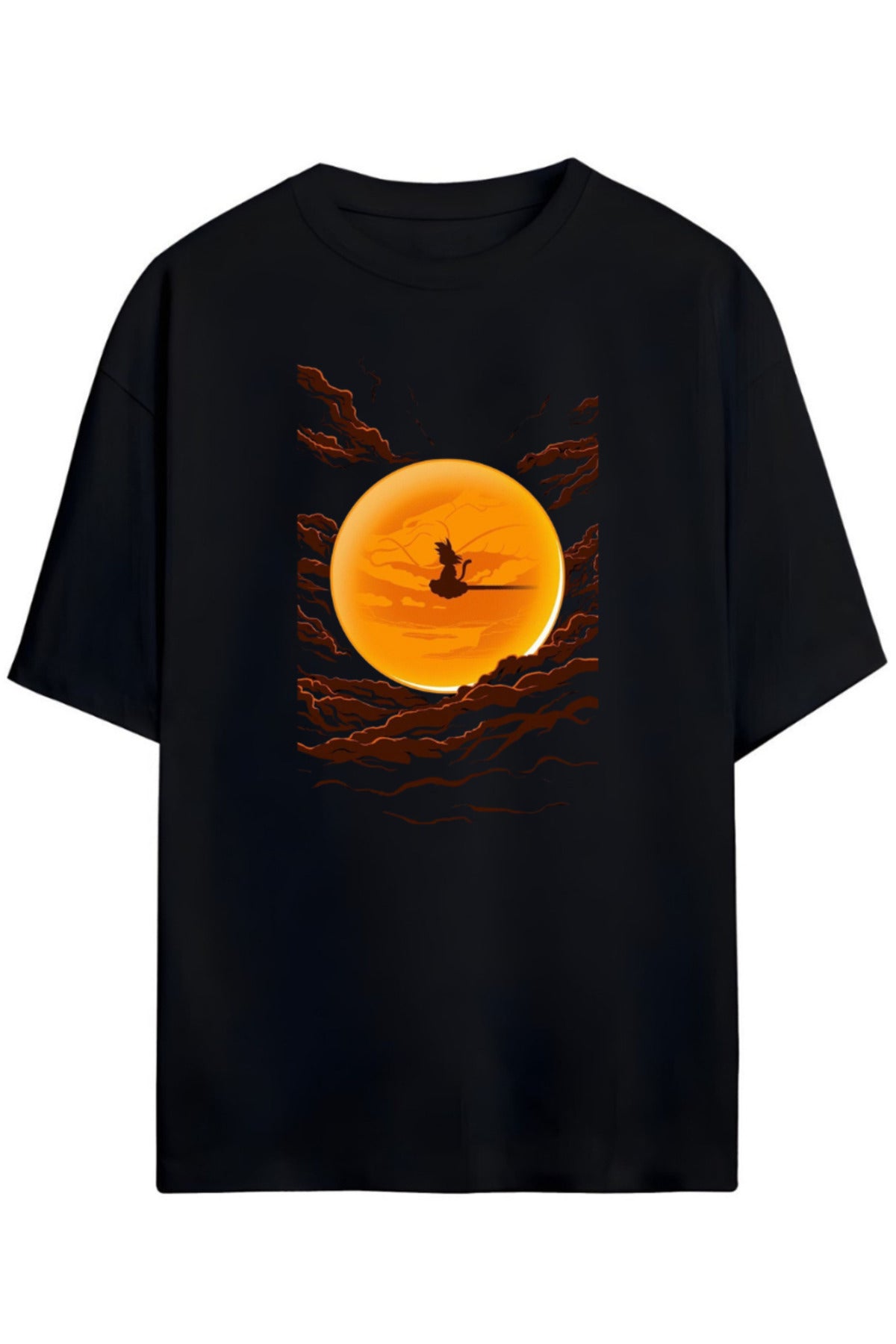 Dragon Ball Tasarimi Unisex Pamuklu T-shirt