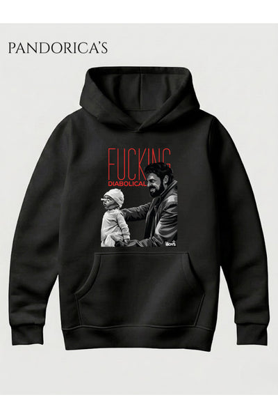 The Boys Billy Butcher Tasarımı Yazılı Baskılı Unisex Kapüşonlu Pamuklu Sweatshirt Hoodie