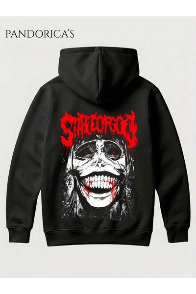 SOLO LEVELING ANİME Tasarımı SMILE Yazılı "STATUE OF GOD" SIRT VE ÖN Baskılı Yazılı Baskılı Unisex Kapüşonlu Pamuklu Sweatshirt Hoodie