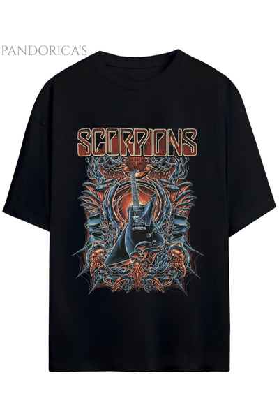 Pandorica’s Scorpions Tasarımı Unisex Pamuklu T-shirt