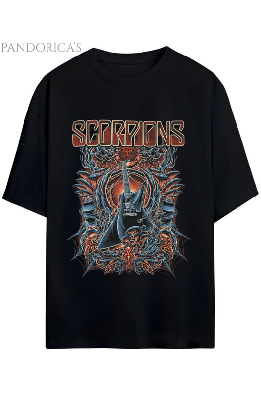 Pandorica’s Scorpions Tasarımı Unisex Pamuklu T-shirt