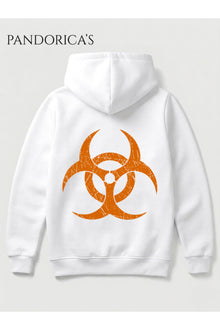 RESIDENT EVIL 7 BIOHAZARD Tasarımı Yazılı SIRT VE ÖN Baskılı Unisex Kapüşonlu Pamuklu Gamer Sweatshirt Hoodie