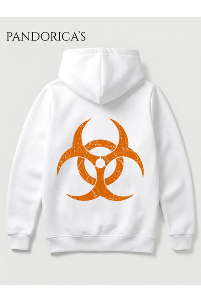 RESIDENT EVIL 7 BIOHAZARD Tasarımı Yazılı SIRT VE ÖN Baskılı Unisex Kapüşonlu Pamuklu Gamer Sweatshirt Hoodie