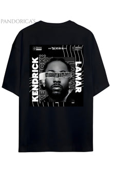 Kendrick Lamar Tasarımı Sırt Baskılı Yazılı Pamuklu Relaxed Kalıp Unisex Tişört