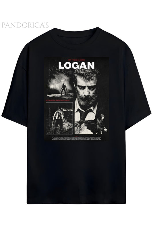 Pandorica's Logan Tasarımı Unisex Pamuklu T-shirt
