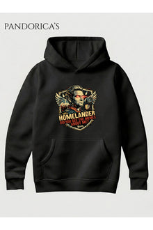 The Boys HOMELANDER Tasarımı "DID YOU SEE THE MEMES ABOUT ME?" Yazılı Baskılı Unisex Kapüşonlu Pamuklu Sweatshirt Hoodie