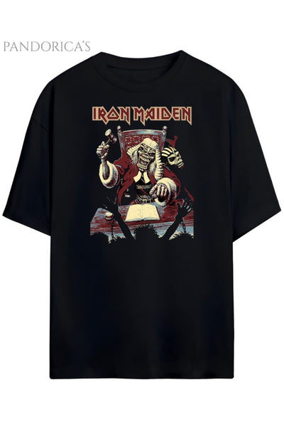 Pandorica's Iron Maiden Tasarımı Unisex Pamuklu T-shirt