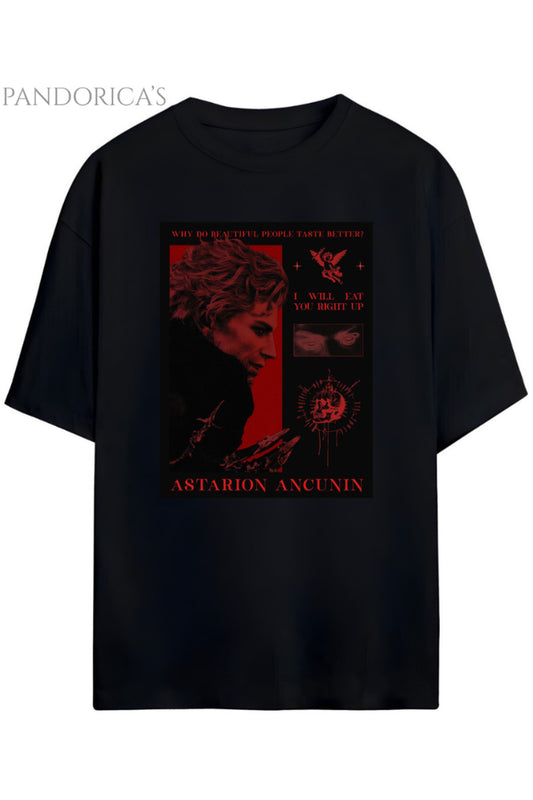 Pandorica's BALDUR'S GATE 3 Tasarım Serisi ASTERION ANCUNIN Baskılı Yazılı Unisex Pamuklu Tişört