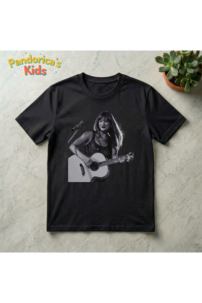 Pandorica's Taylor Swift Tasarımı Pamuklu Unisex Çocuk T-shirt